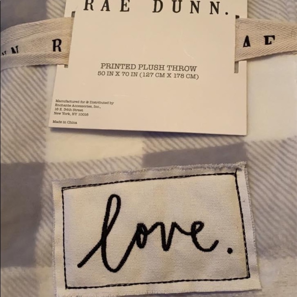 Rae Dunn love Blanket
